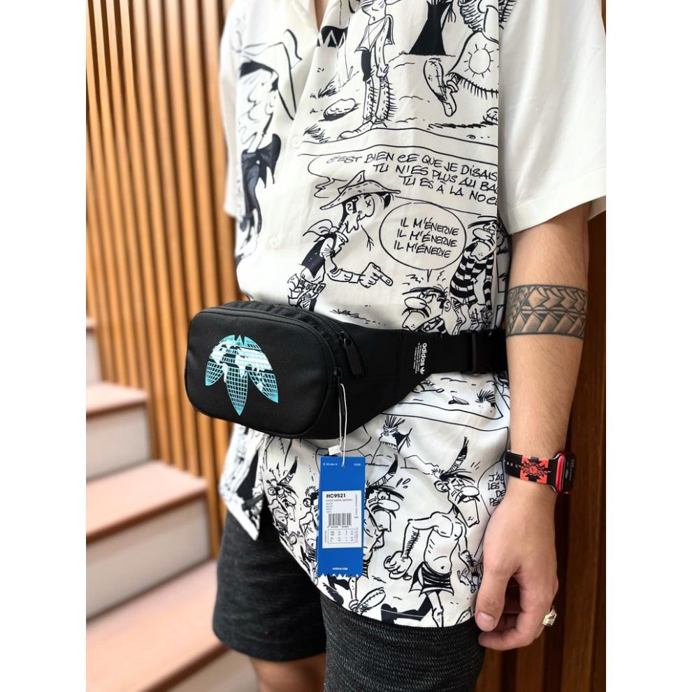 TÚI BAO TỬ ADIDAS CHẤT VẢI POLYESTE HÀN QUỐC CAO CẤP, TÚI THỜI TRANG MÃ AD2A22 MÀU ĐEN ,chuẩn xịn