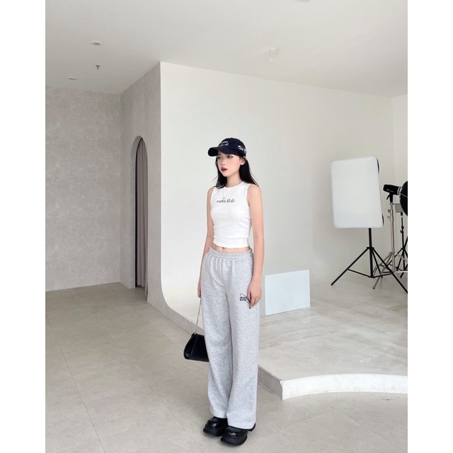 Quần dài nỉ ống rộng MONÁ - BOBBI