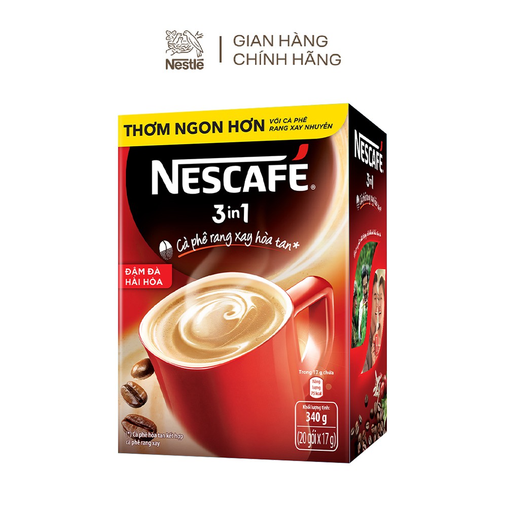 NESCAFÉ 3in1 Cà phê rang xay hòa tan Đậm đà hài hòa