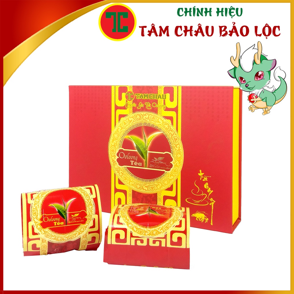 [TÂM CHÂU]Hộp Trà Biếu Oolong PHÚ QUÝ 400G Đẳng cấp - Chính hiệu TÂM CHÂU BẢO LỘC