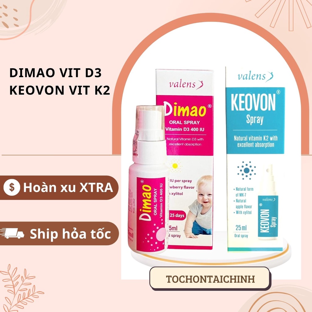 Dimao Vitamin D3 + Keovon Vitamin K2
