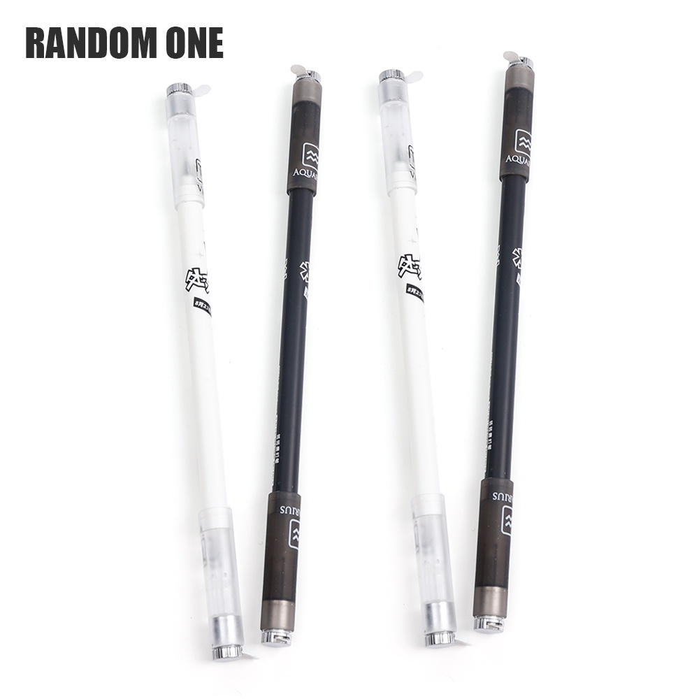 Bút Gel Xoay Có Đèn LED Nhiều Màu Thời Trang 0.5mm Cho Học Sinh