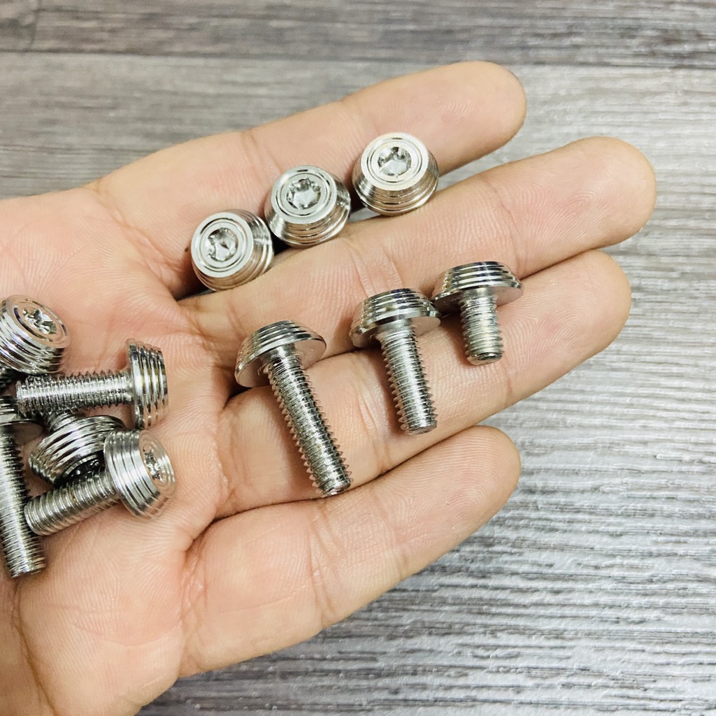 Ốc salaya inox lắp dàn áo, gác chân, đĩa phuộc xe máy từ 4ly, 5ly, 6ly, 8ly đầy đủ kích thước