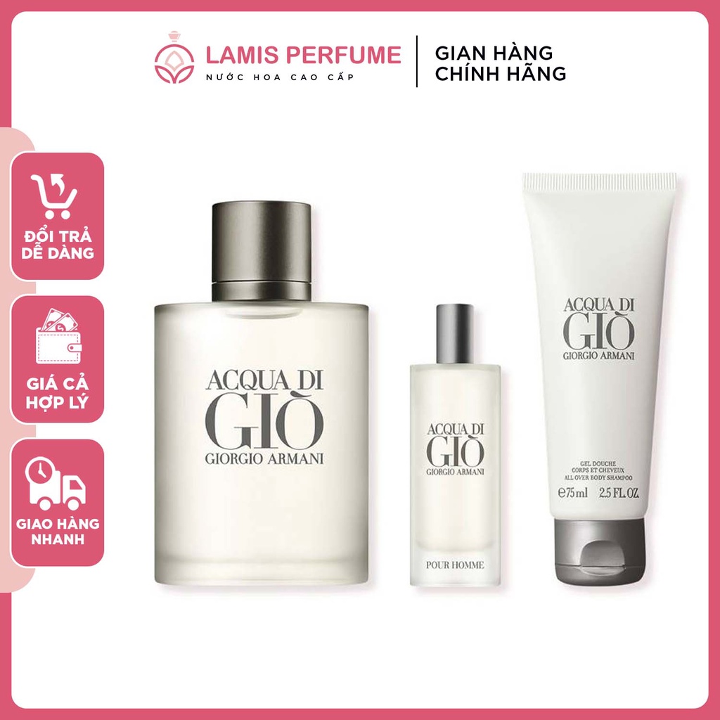 Nước hoa Giorgio Armani Acqua di Gio trắng dung tích 100ml đầy mạnh mẽ cá tính cuốn hút