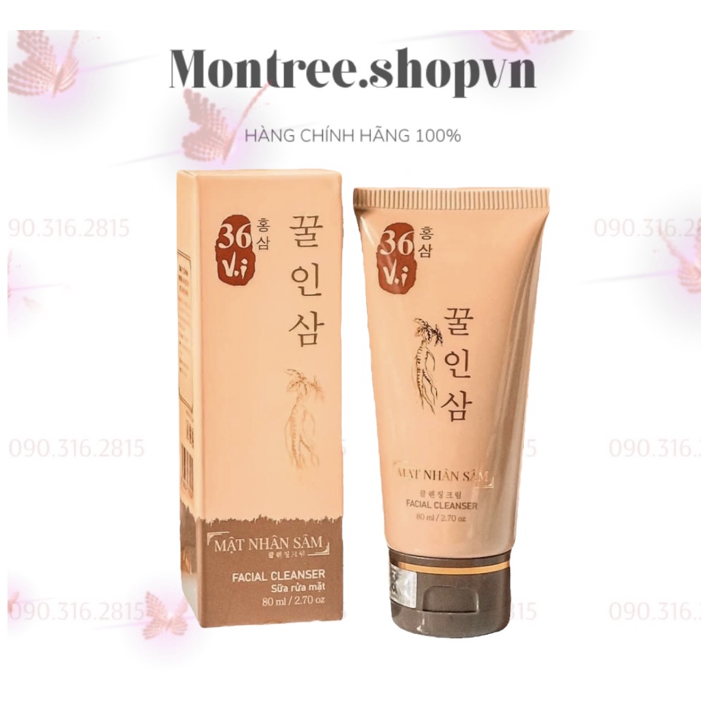 Mật Nhân Sâm Sữa Rửa Mặt Cao Mụn Sâm Đỏ