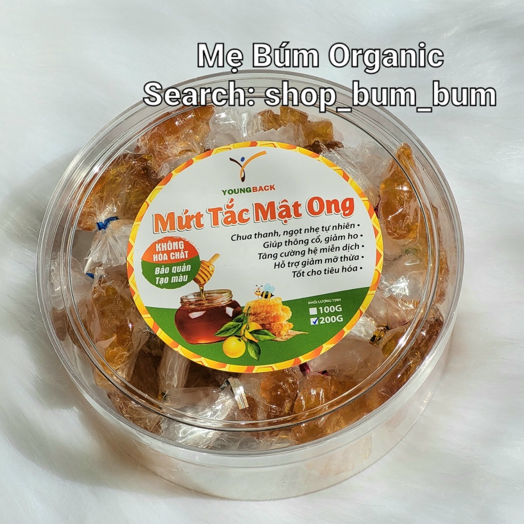 [HCM Giao Hỏa Tốc] Combo 3 Hộp Mứt Tắc Mật Ong YoungBack - Tắc Vườn Sạch Rim vs Mật Ong Rừng U Minh Thượng Hạng  200g