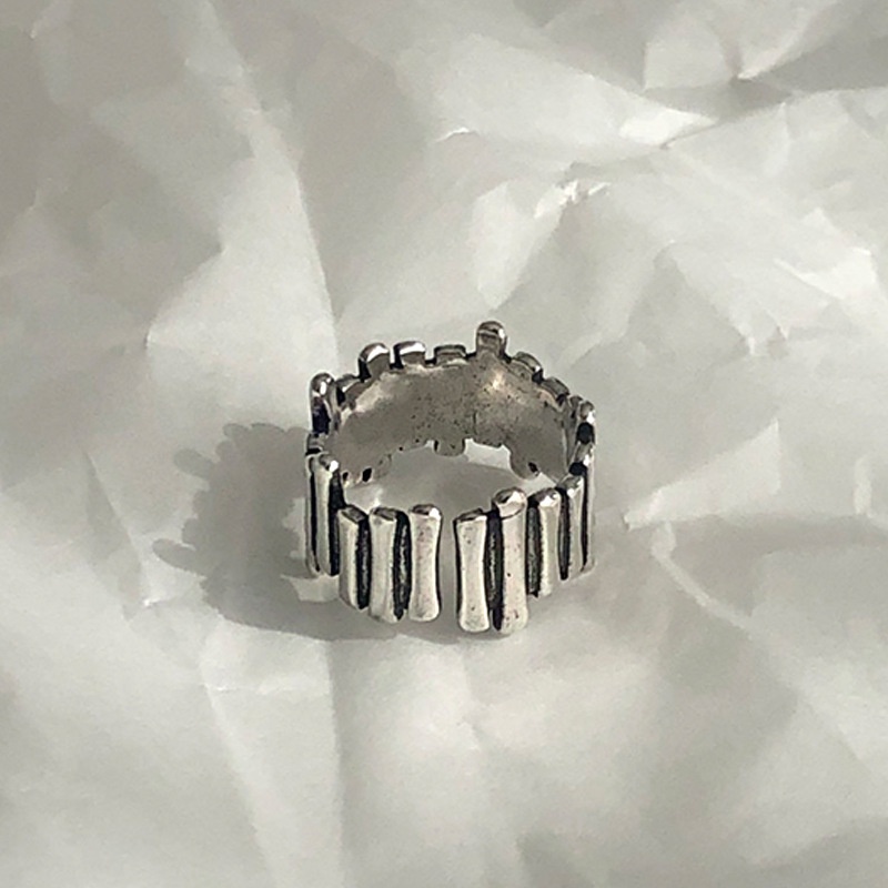 Nhẫn Thiết Kế Bất Đối Xứng Phong Cách Hip Hop Hàn Quốc 19A1288 Cá Tính