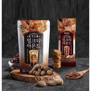 Hạt hạnh nhân Murgerbon Hàn Quốc vị trà sữa đường đen gói 180gram siêu hot hit