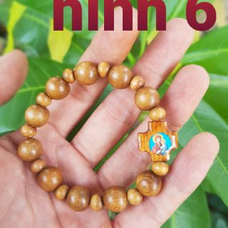 Chuỗi hạt mân côi 10 li gỗ thơm