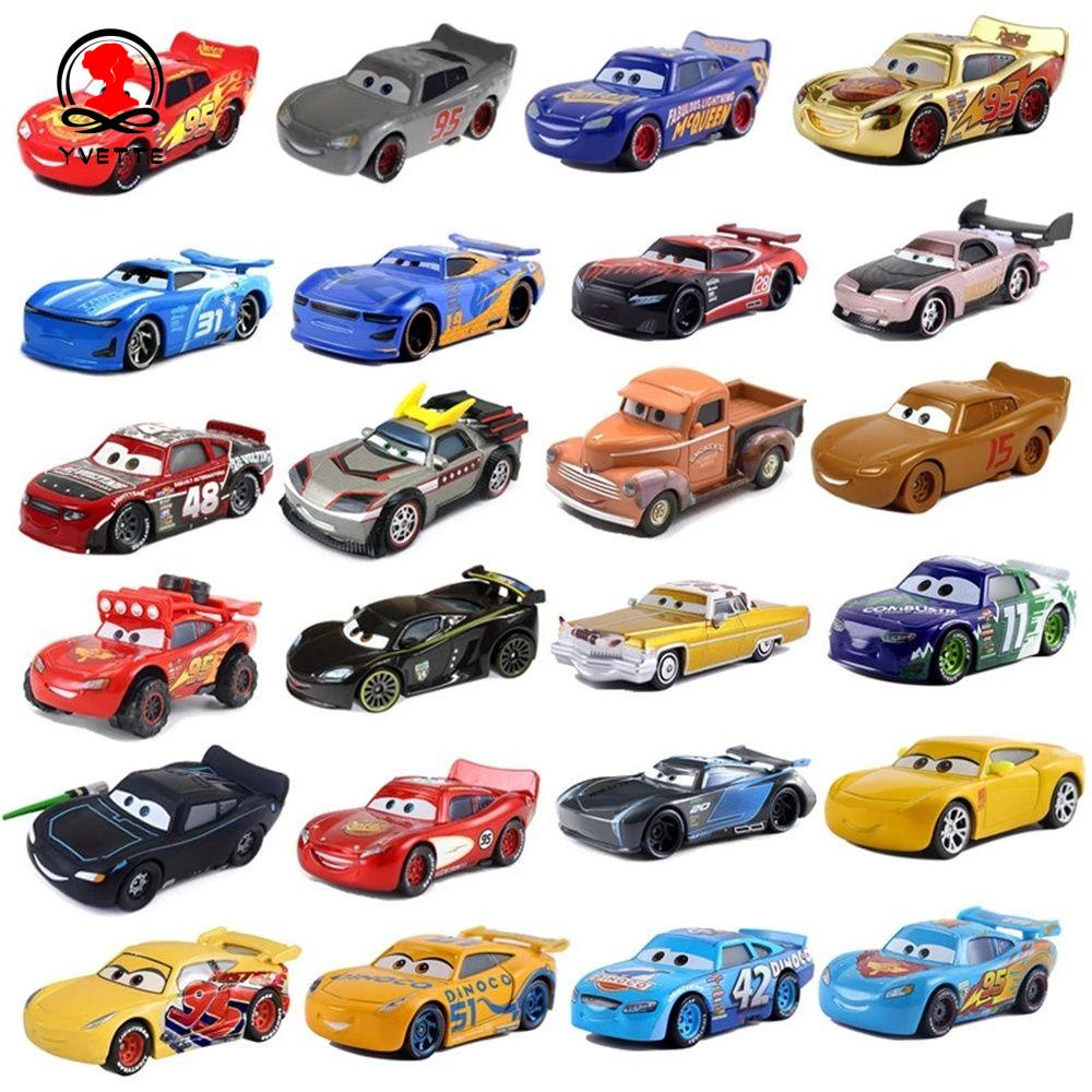 YVETTE Brithday Gifts Cars 3 Toys Boy Metal Alloy Pixar Cars New Jackson Storm Mater Lightning McQueen 1:55 Diecast Car Model