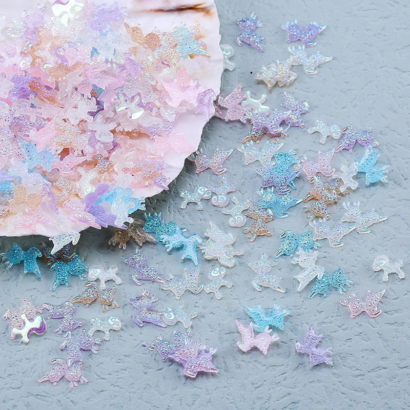 Set charm trang trí móng 30-50 viên chất liệu nhựa