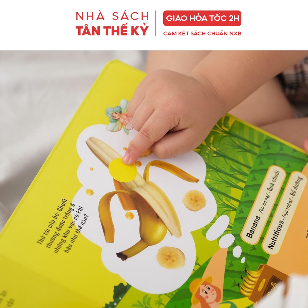 Sách - Mùi hương các loại hoa và trái cây tương tác kích thích giác quan kèm file nghe cho trẻ 2 đến 6 tuổi