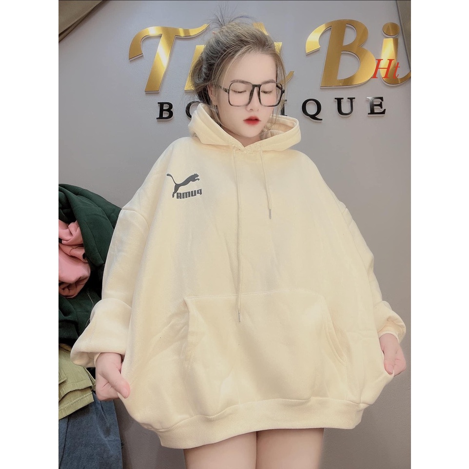 Áo hoodie Hổ Pu  🤗 chất nỉ cotton form thụng