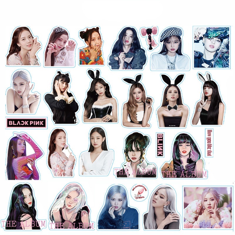 Bộ 100 Sticker Blackpink Xinh Xắn Dùng Trong Trang Trí