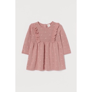 Váy len chấm bi h&m sz 6/9m