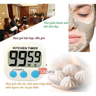 Đồng hồ bấm giờ hẹn giờ nấu ăn Kitchen Timer