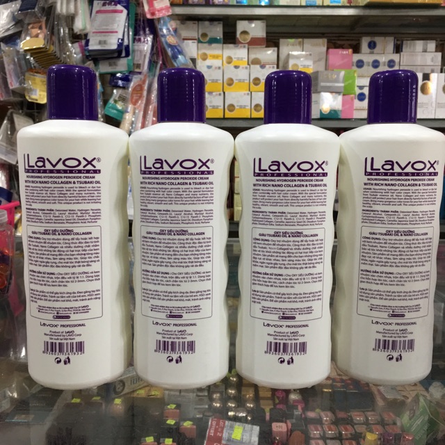 Oxy siêu dưỡng Lavox giàu Tsubaki Oil &amp; Nano Collagen 1000ml (3%, 6%, 9%, 12%)