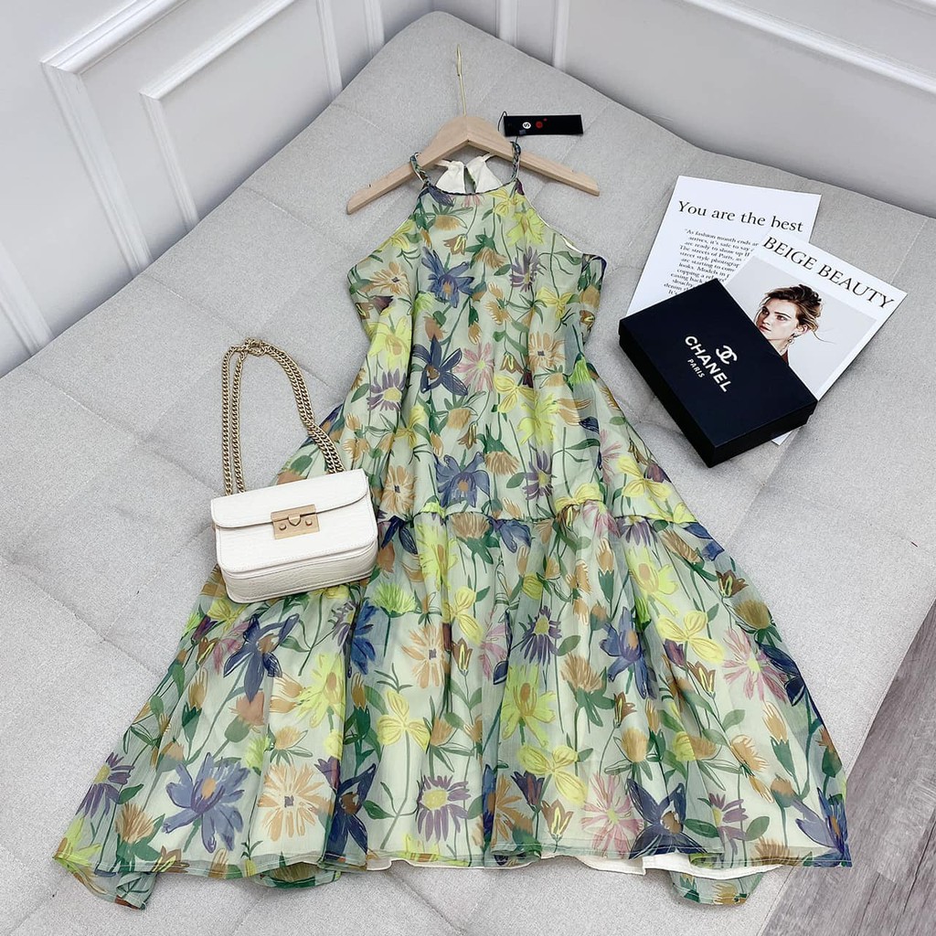 Váy yếm hoa hồng hàng may 2 lớp 120K,💖FREESHIP💖,phong cách bánh bèo hàn quốc | BigBuy360 - bigbuy360.vn