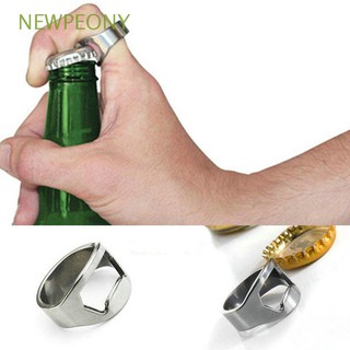 Set 1/3 dụng cụ mở nắp chai bia dạng nhẫn bằng thép không gỉ chuyên dụng