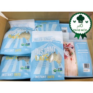 Yến mạch cán mỏng hữu cơ Nuts Talk 500g