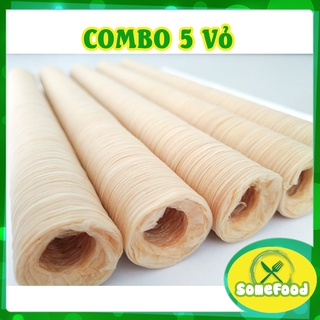 combo 5 cuộn vỏ xúc xích, vỏ lạp xưởng, vỏ collagen viscofan Đức