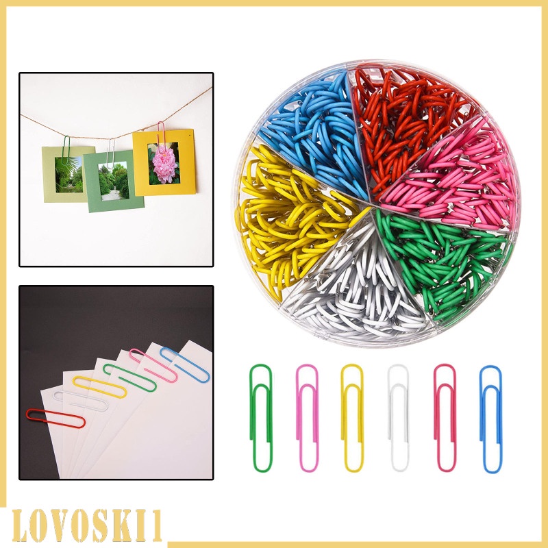 [LOVOSKI1]600pcs Large Paper Clips Marking Clips Office Supplies Studen Stationery