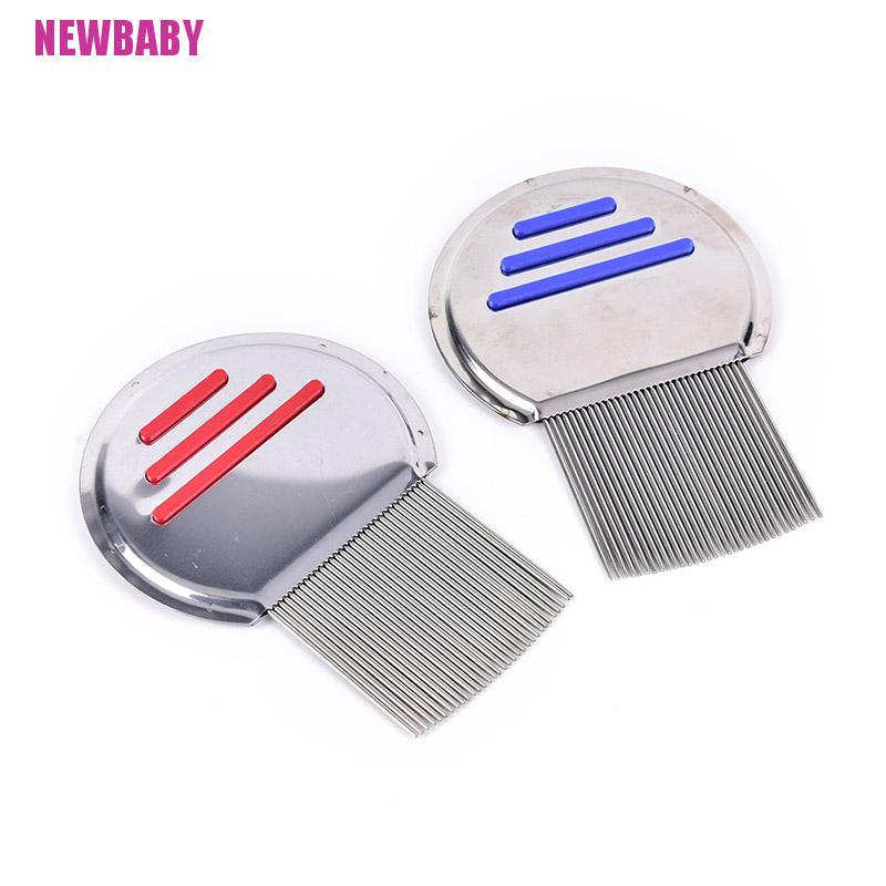 [Neababy] 1 Lược Chải Tóc Bằng Thép Không Gỉ Loại Bỏ Bụi Bẩn