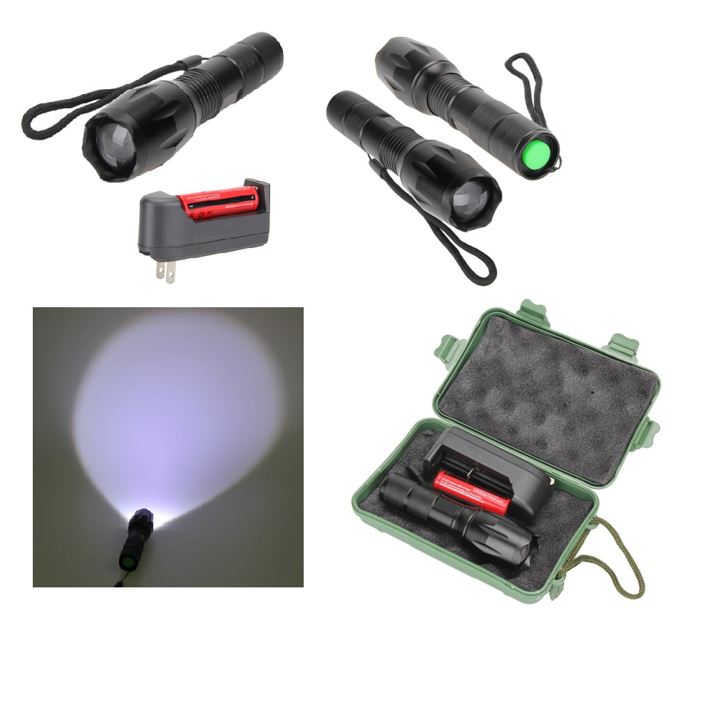 Đèn Pin Siêu Sáng Cao Cấp T6 Hợp Kim Chống Nước Pin Có Thể Sạc Lại (Loại Tốt) | BigBuy360 - bigbuy360.vn