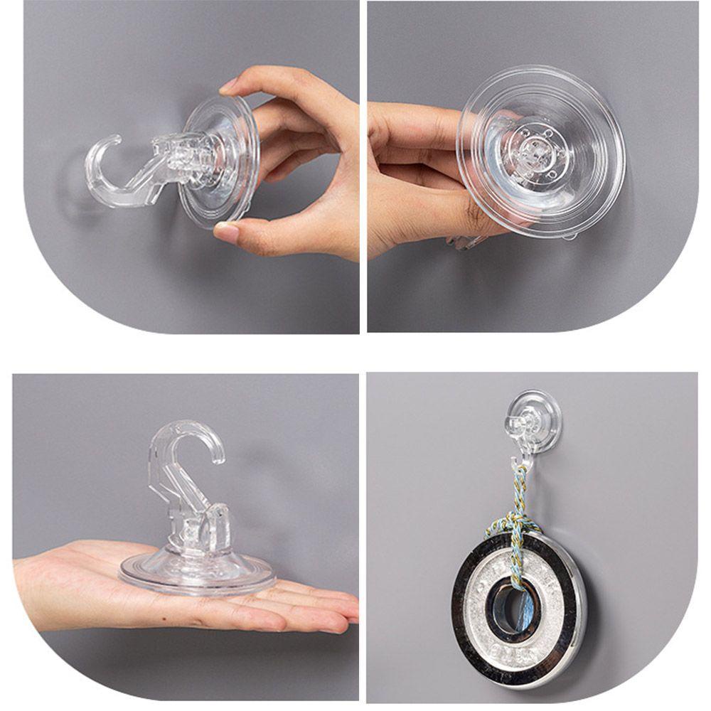PISTA Giá Treo Đồ Dùng Nhà Tắm / Nhà Bếp Trong Suốt Có Giác Hút Tiện Dụng