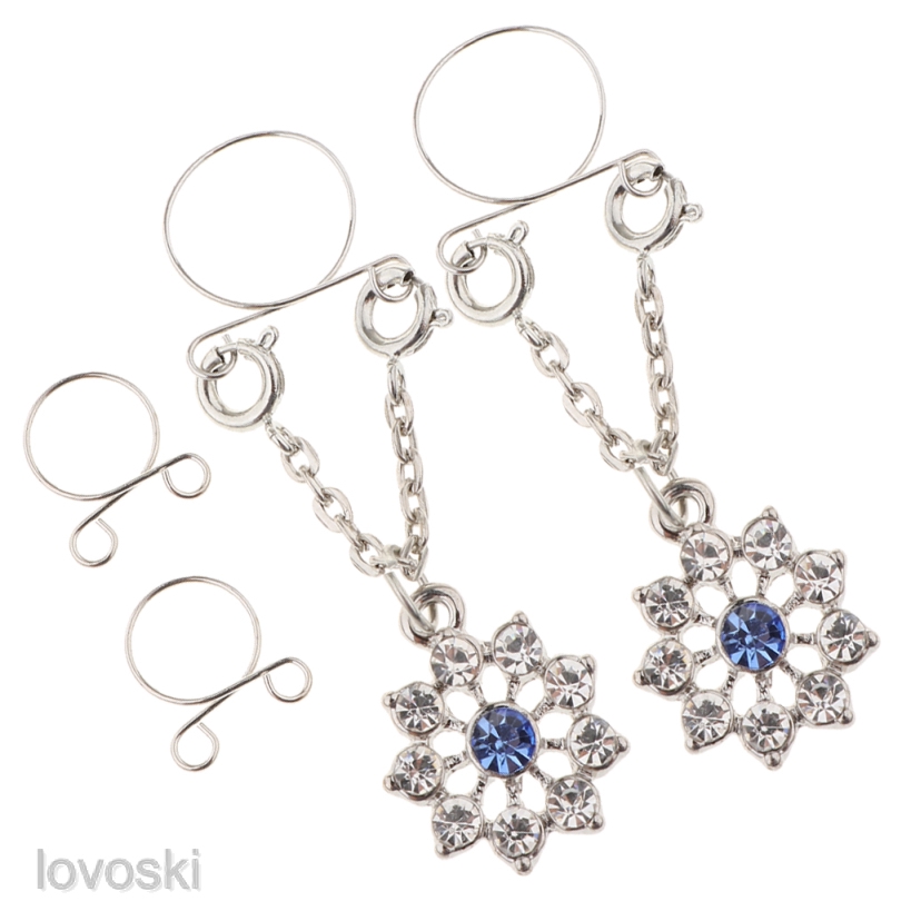 [Lovoski] Khuyên Xỏ Nhũ Hoa Giả Không Xỏ Có Thể Điều Chỉnh Kích Cỡ