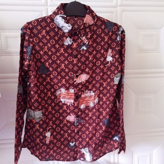 [XẢSỐC]áo Sơ Mi Lụa Lv Quảng Châu (40-60KG)