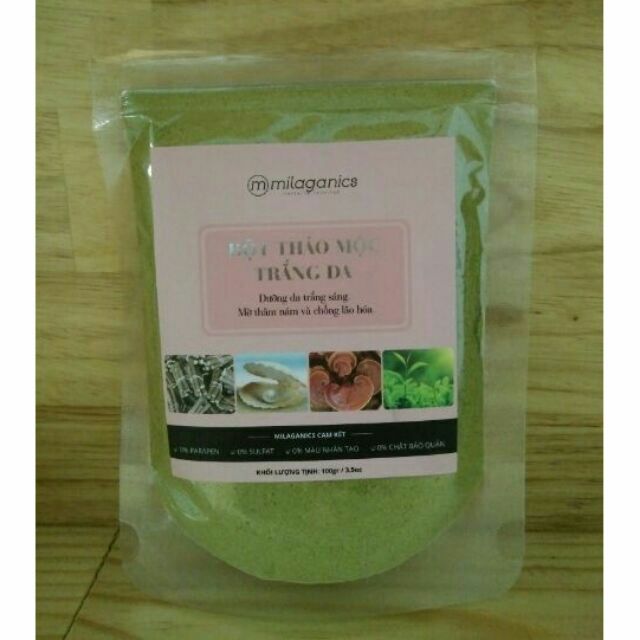Bột Thảo Mộc Trắng Da Milaganics 100g | BigBuy360 - bigbuy360.vn