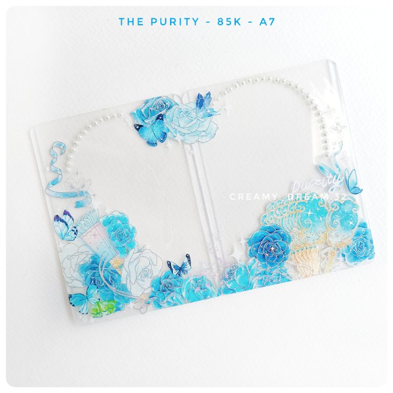 Creamy_dream.32 l Top decor sticker couple khung đựng thẻ trang trí đôi size A7