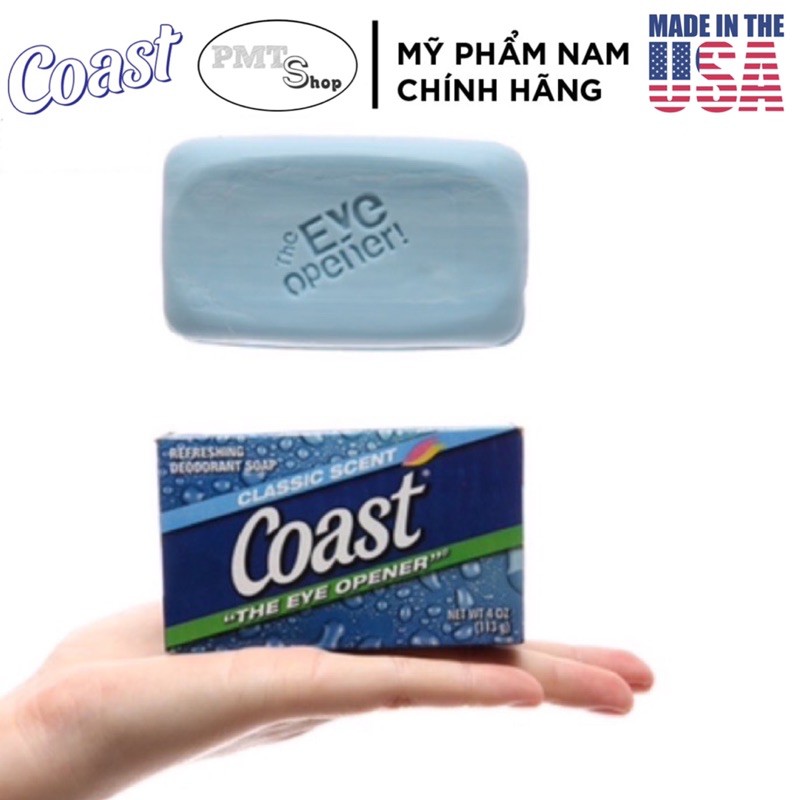 [USA] Xà bông cục Coast 113g diệt khuẩn, khử mùi Classic Scent Refreshing Deodorant Soap - Mỹ