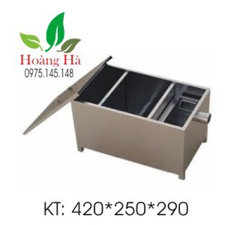 Bể tách mỡ 25l, bẫy mỡ 25l, bẫy mỡ inox 25l