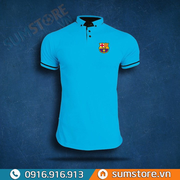 Áo thun Polo Nam Nữ Cổ bẻ Nhiều Màu - Dành cho fan CLB Barca 2019