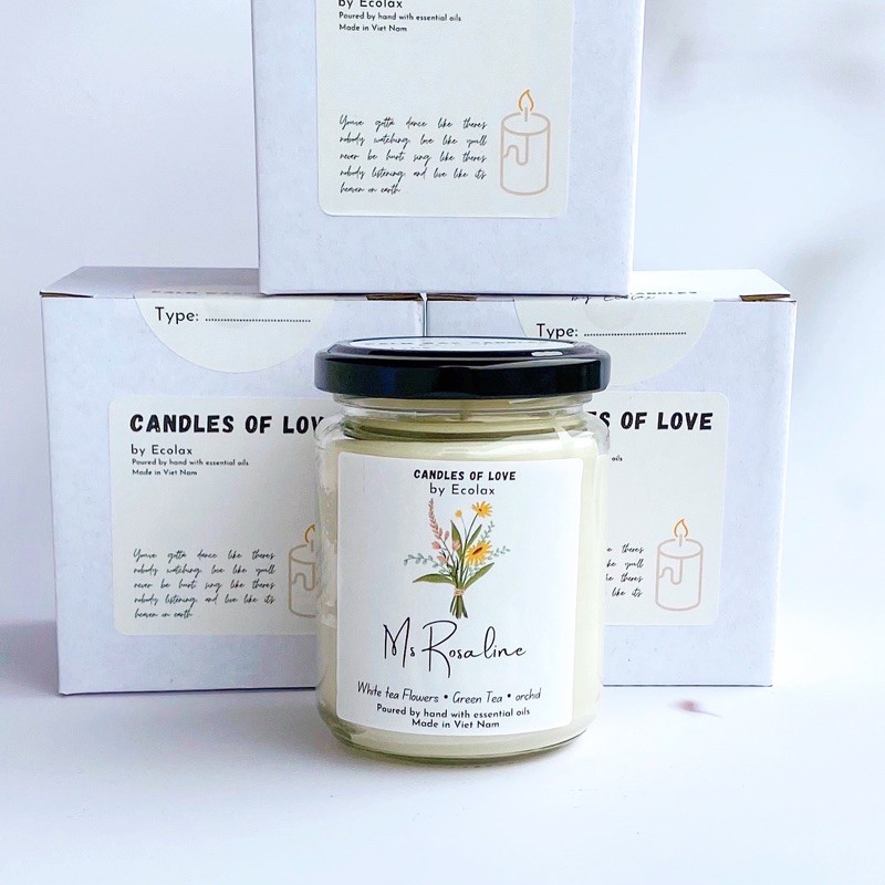 Nến Thơm Ms Rosaline Candles of love