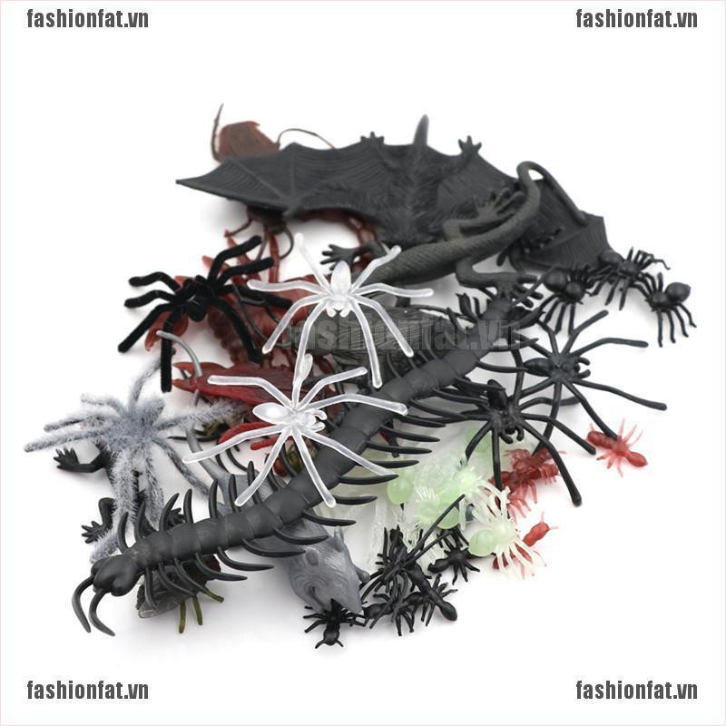 [Iron] 44pcs Mixed Insect Reptile Scorpion Mouse Model Kids Bag gift Novelty Animal Toy [VN]