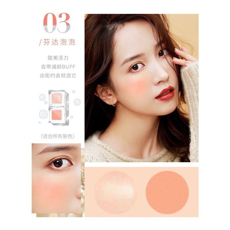 Phấn má bắt sáng 2 màu nâu trôi cao cấp KB F404 | BigBuy360 - bigbuy360.vn