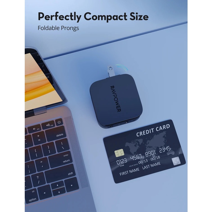 Củ Sạc Nhanh Siêu Nhỏ RAVPower RP-PC150 USB Type C PD 20W PD/PPS/QC