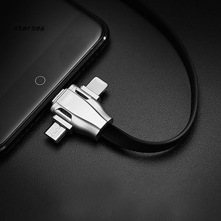 Dây Cáp Sạc 3 Trong 1 Micro Usb/Type-C/8Pin 3.1a Cho Iphone Android