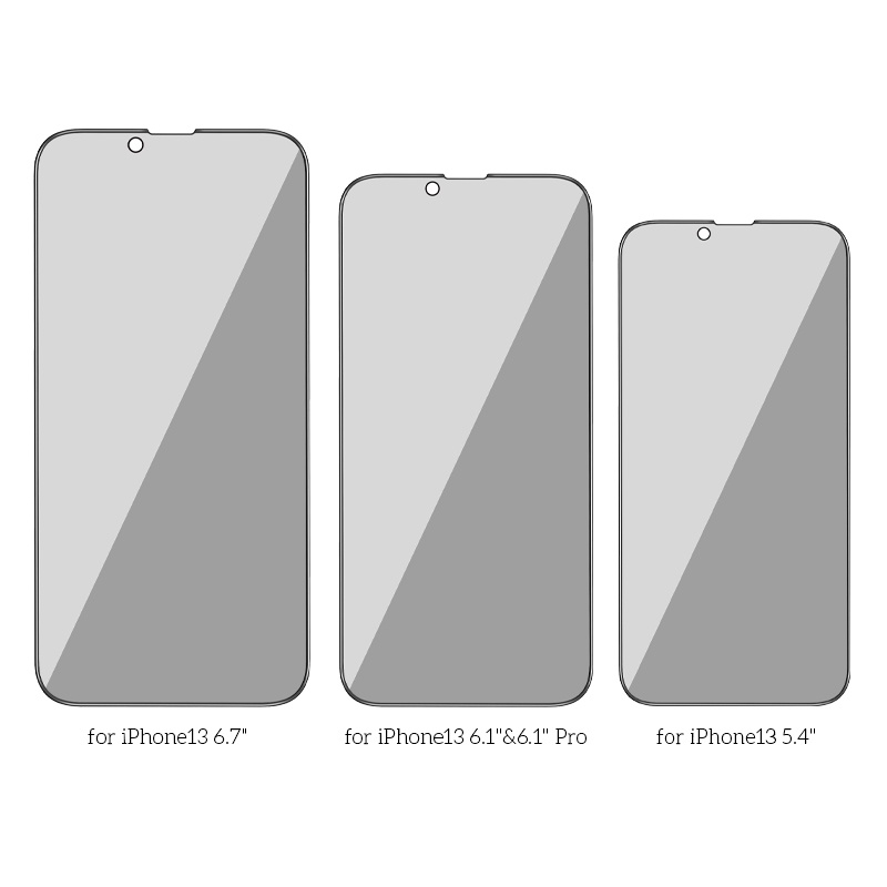 Kính cường lực Borofone BF5 chống nhìn trộm các đời IP - Chính hãng