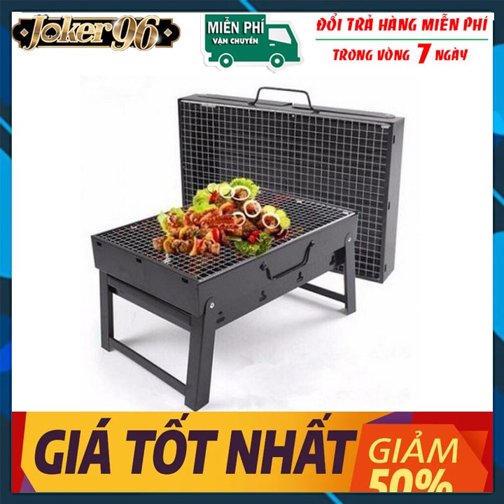 BẾP NƯỚNG THAN HOA VUÔNG CAO CẤP NHỎ GỌN DỄ DÀNG MANG ĐI DÃ NGOẠI