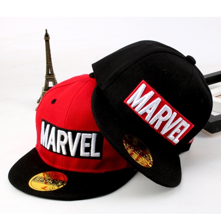 Mũ Lưỡi Trai Chất Liệu Cotton In Họa Tiết Hoạt Hình Captain America Thời Trang Cho Bé Trai