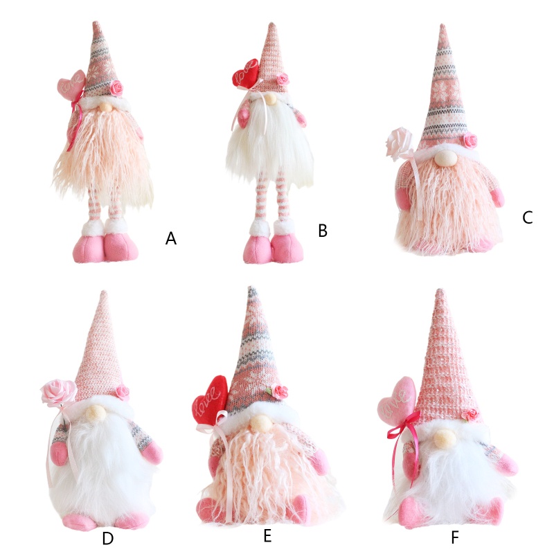 Mô Hình Nhân Vật Gnome Rose Heart Scandinavian Tomte Elf