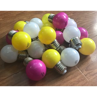 Bóng đèn LED tròn nhiều màu 2W