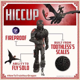 Mô hình Hiccup - Astrid - Snotlout - Villian phim Bí kíp luyện rồng 3