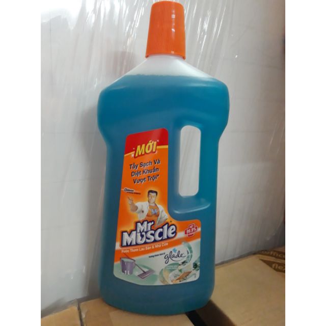 Nước Thơm Lau Nhà Diệt Khuẩn Mr Muscle Glade Hương Biển Phiêu Bồng 1L.