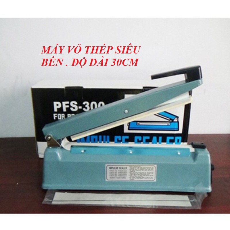 [ HÀNG TỐT VỎ THÉP PFS300 ] Máy Hàn Miệng Túi 30CM | Máy Hàn Mép Túi | Máy Cắt Màng Co PFS300 | Máy Ép Miệng Túi Nilon