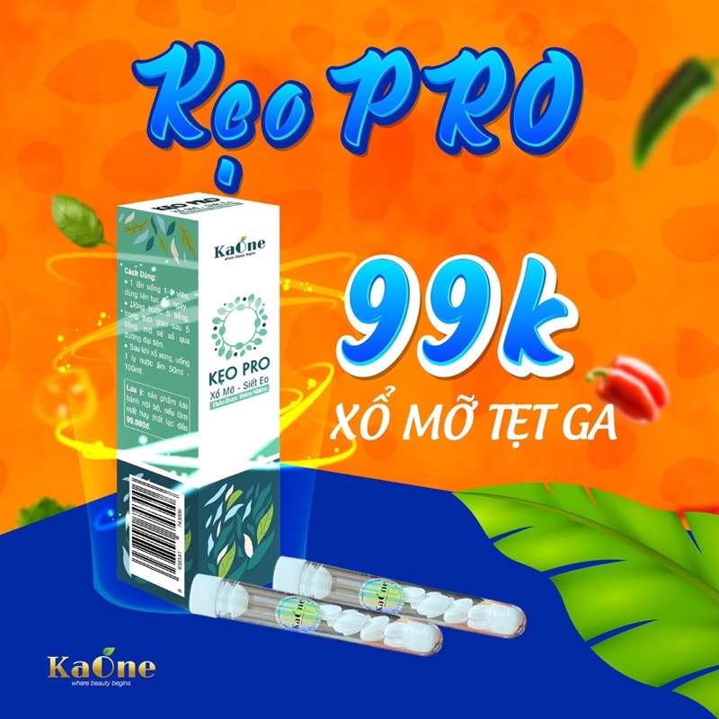 Kẹo Pro Xổ Mỡ Siết Eo